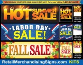 HOLIDAY SEASONAL Price Tags Banners and Signs, KITS